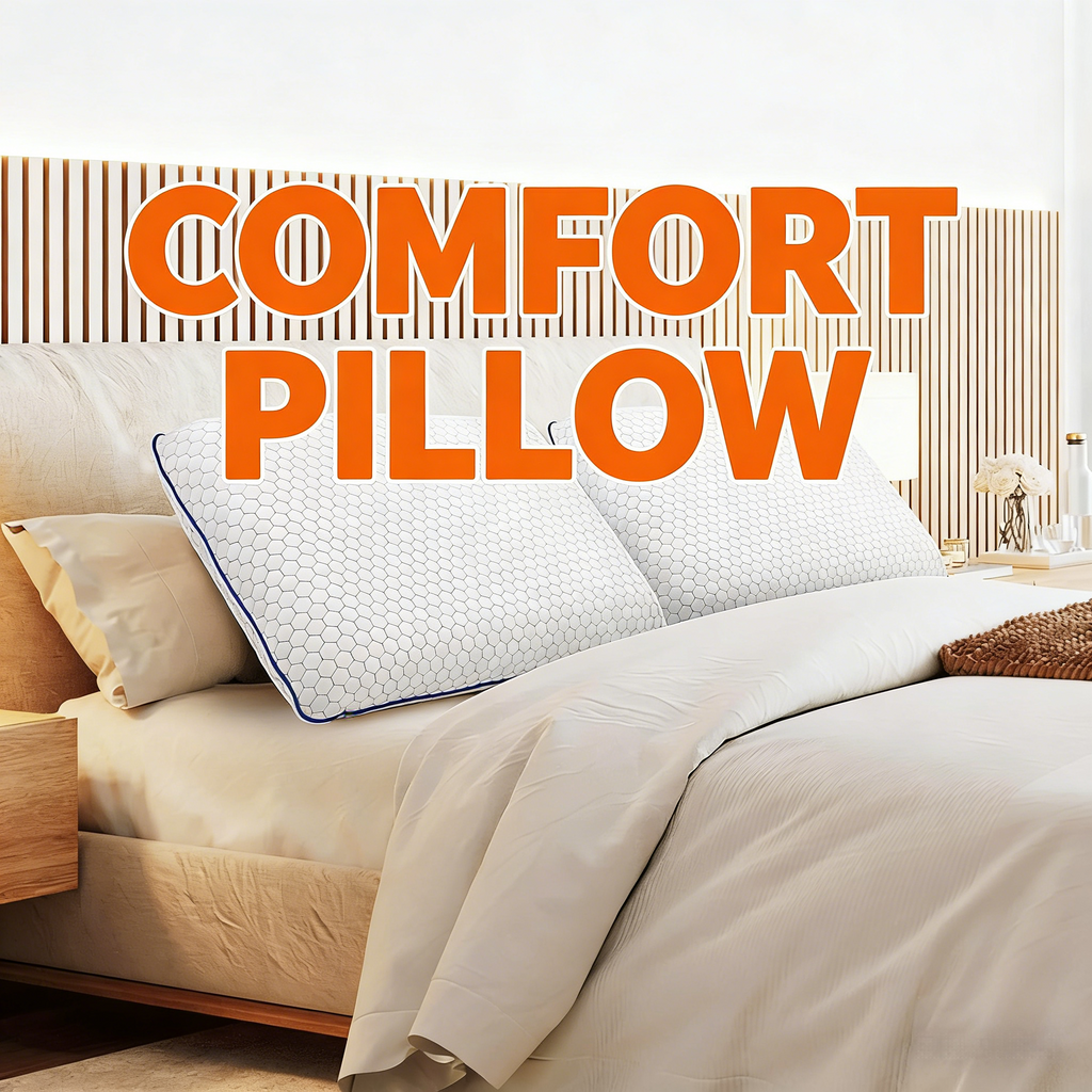 Pillows for Side, Back and Stomach Sleepers, Bed Pillow with Washable Cover and Breathable Mesh